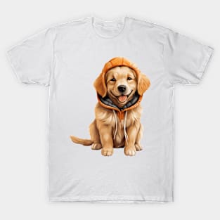 Winter Golden Retriever Dog T-Shirt
